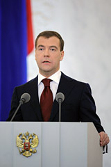 Президент Дмитрий Медведев: Мы не отступим на Кавказе. Мы преодолеем кризис Президент Дмитрий Медведев: Мы не отступим на Кавказе. Мы преодолеем кризис